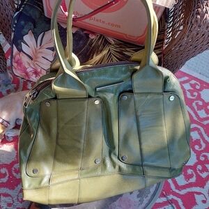 Matt & Nat Olive Green Large Handbag/ Purse